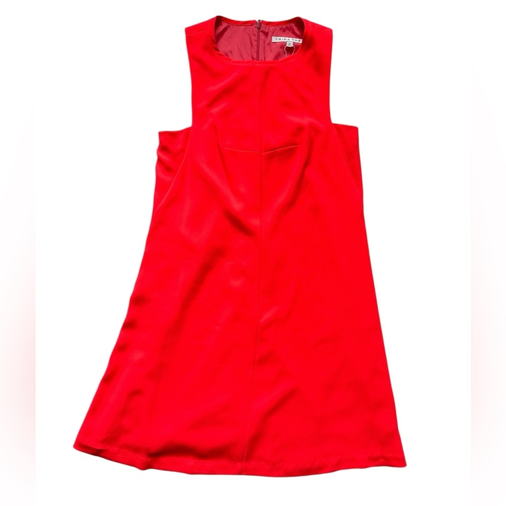 NWT!! Trina Turk Bright Red/Orange Mini Day to Night Casual Dress